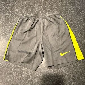Nike Gray and Yellow 2T Dri-Fit Shorts